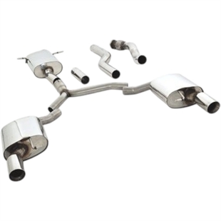 Friedrich Motorsport 76mm Duplex System i Rostfritt Stål Audi A4 B8 (8K)